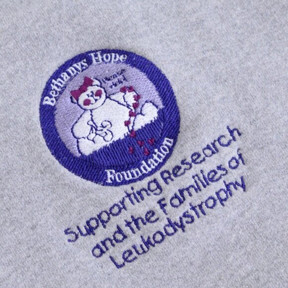 Vintage Non-Fiction Gray 100% Cotton Crew Neck Sweater Size Large - Picture 9 of 11